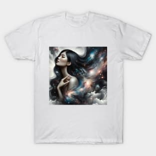 Universe Woman Space Art T-Shirt